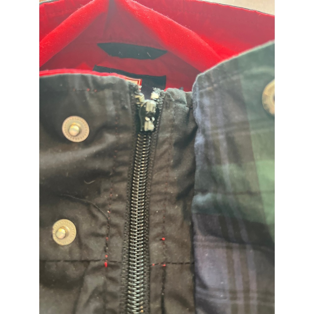 CHAPS Ralph Lauren Mens Black Plaid Lined Jacket XL Embroidered Crest Full Zip - Picture 6 of 9